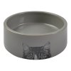Keramická miska pro kočky 250 ml šedá