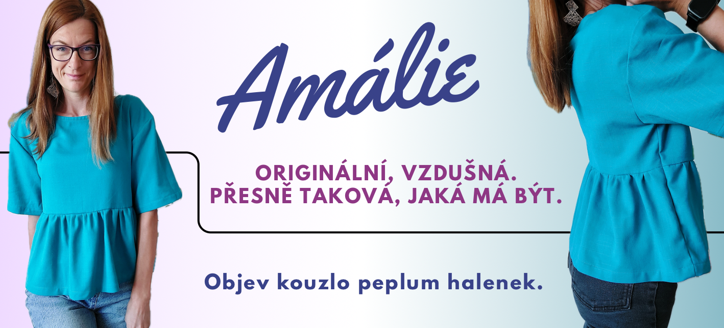 Amálie | Oversized peplum halenka