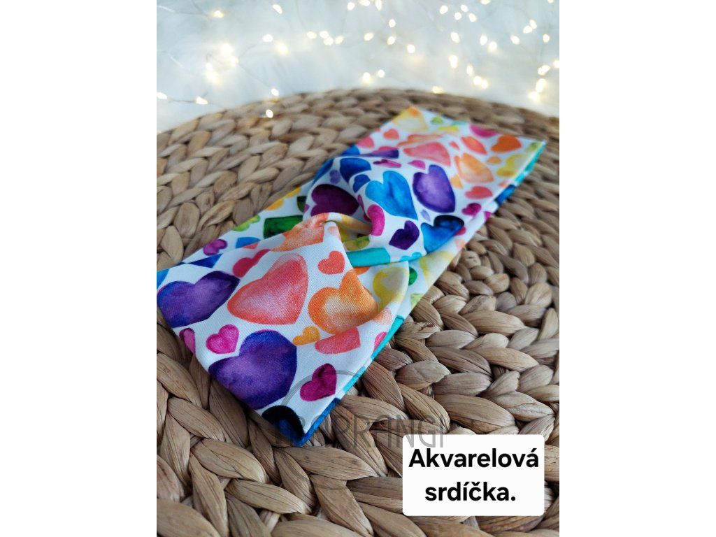 Akvarelová srdíčka