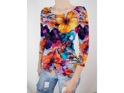 Dámské siluetkové tričko - Závan podzimu - nakombinuj si střih