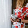 Dámské šaty Akvarelové máky- Nakombinuj si střih