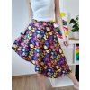 Asymetrická sukně - Barevné listí  LIMITOVANÁ EDICE - dostupný pouze 1 kus