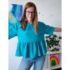 Amálie | Oversized peplum halenka ze lnu a viskózy  Volná. Vzdušná. Přirozeně ženská.