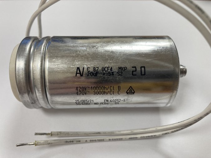 Came Kondenzátor 20 uF/450V k pohonům Came řady BX 78, 708 a BXB