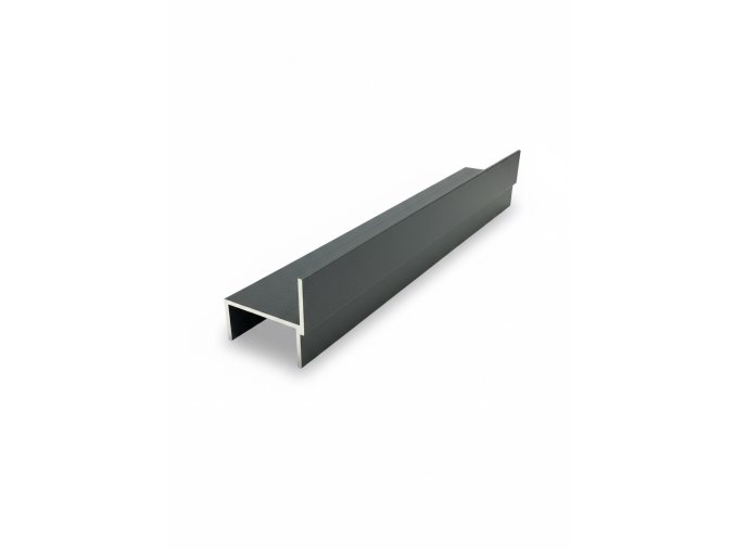 Hliníkový profil H 50 nosník rozměr 50x35x2 barva Ral 7016 antracit délka 4m Cena za kus