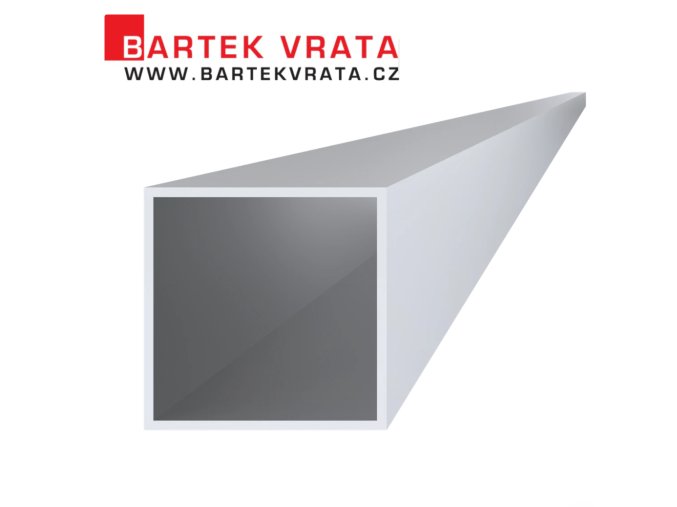 Hliníkový profil sloup 100x100x4 přírodní hliník  délka 6 mm