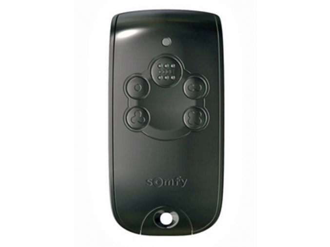 Somfy Keytis 4  RTS 4 -kanálový 433,42 Mhz dálkový ovladač pro pohon Somfy (Barva černá matná)