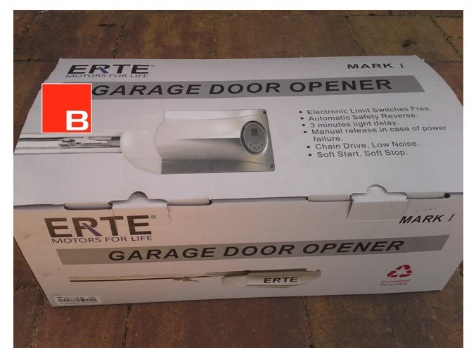 ERTE 4015-800 Nm stropní pohon pro garážová vrata sekční a výklopná vrata do plochy vrat 10 m2 VÝMĚNNÝ DÍL/HLAVA POHONU