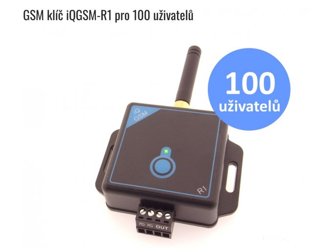 GSM klíč iQGSM-R1 Ovládání garážových vrat a vjezdových bran mobilem.. Snadno, bezplatně. Jednoduchá a rychlá montáž, až 100 uživatelů, SIM karta v ceně