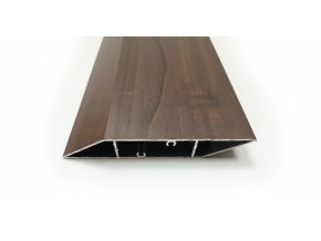 Hliníkový profil lamela zkosená 113 LAMELA TMD-4500 rozměr 113x18 mm dekor imitace dřeva tmavý dub délka 4,5 m.Cena za kus