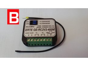 Externí příjmač ERTE 2 NEW externí 2- kanálový příjmač 433Mhz pro pohony vrat a bran ERTE