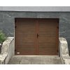 Dvoukřídlá hliníková garážová vrata Kružík rozměr šířka 2500x2000 dřevodekory woodgrain zateplená STANDARD