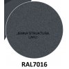 Brána hliníková samonosná s výplní lamela 113 pro průjezd šířky 4000 mm x výška 1000 mm v odstínu Ral  7016 antracit