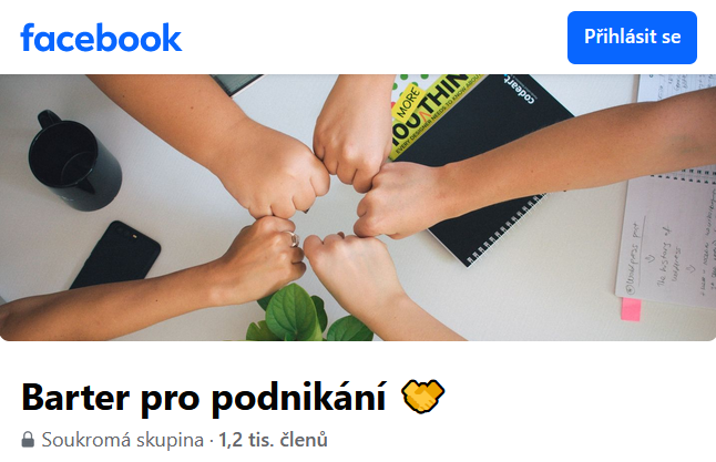 Facebooková skupina Barter pro podnikání