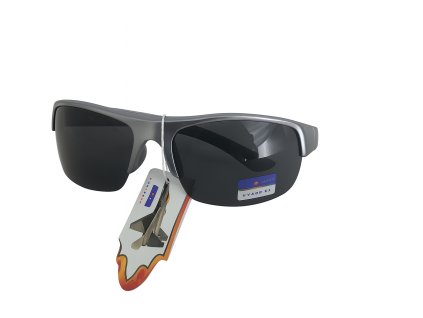 PILOT Sportovní sluneční brýle – matně šedý rámeček, UV400 (model BN30xx)