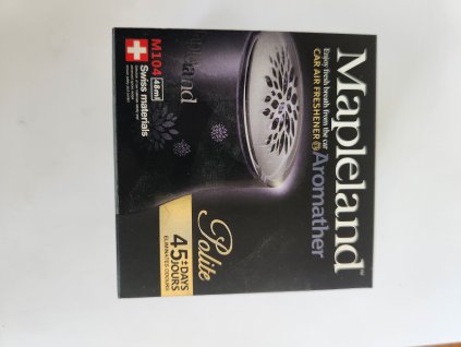 Mapleland Aromather M104 Polite – Osvěžovač vzduchu do auta (48 ml, Swiss materials)