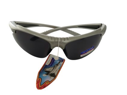 Sportovní sluneční brýle – metalické wraparound, UV 400