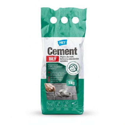 HET Cement bílý 1kg