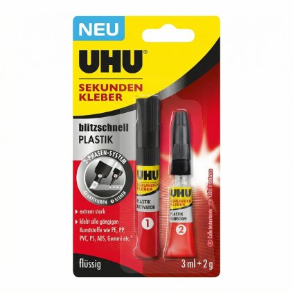 UHU Super glue plastics 3ml + 2g