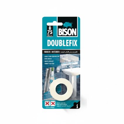 BISON doublefix oboustranná lepící páska 1,5m x 19mm 75kg