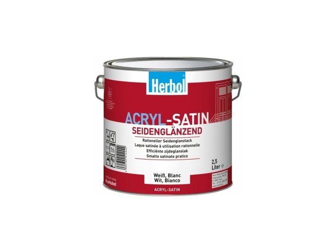 Herbol Acryl Satin bílý 0,75 L