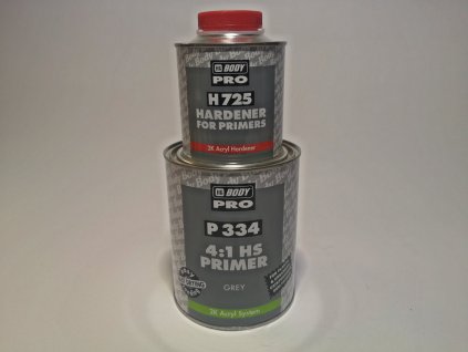 BODY BODYFILL 334  4:1 1L (sada) šedý, bílý (Barva šedý)