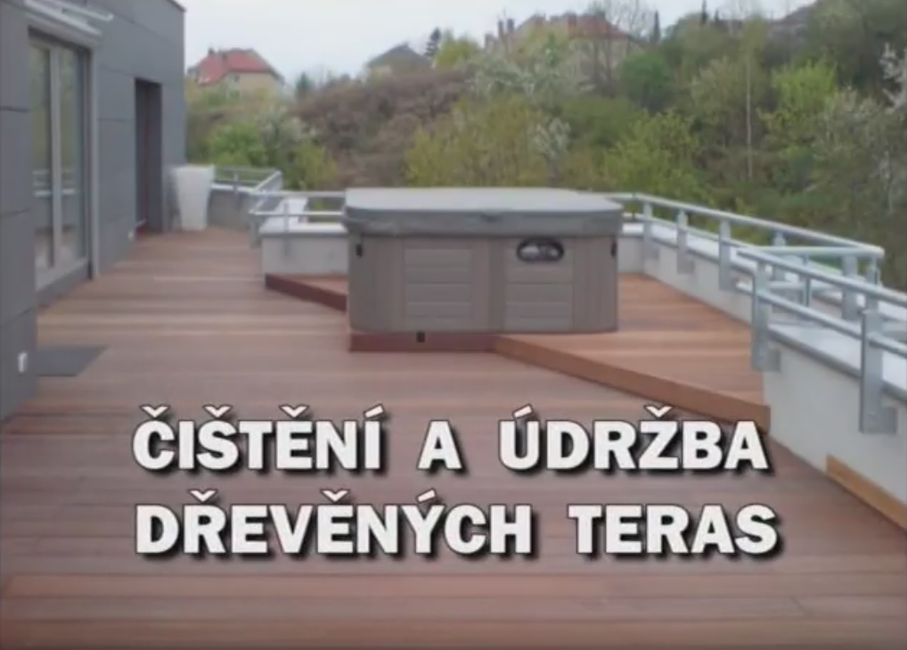 Videonávod na čištění a údržbu dřevěných teras s výrobky OSMO