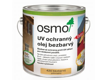 Osmo UV OCHRANNÝ OLEJ S OCHRANOU NÁTĚRU 0,75L 420 bezbarvý  + dárek k objednávce nad 1000Kč