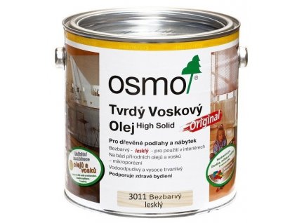 Osmo Original tvrdý voskový olej 10L 3011 lesklý  + dárek v hodnotě až 250Kč k objednávce