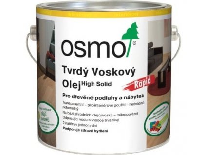 Osmo tvrdý voskový olej RAPID 0,75L 3262 bezbarvý, matný  + dárek dle vlastního výběru k objednávce