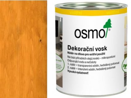 Osmo Dekorační vosk transparentní 0,75L 3103 Světlý dub  + dárek dle vlastního výběru k objednávce