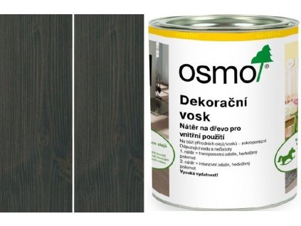 Osmo Dekorační vosk transparentní 0,75L 3118 Šedý granit  + dárek dle vlastního výběru k objednávce