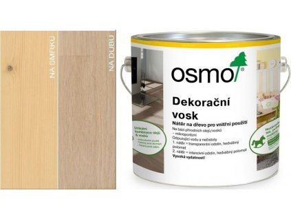 Osmo Dekorační vosk transparentní 2,5L 3136 Bříza  + dárek dle vlastního výběru k objednávce