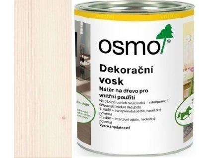 Osmo Dekorační vosk intenzivní odstíny 0,75L 3188 Sníh  + dárek dle vlastního výběru k objednávce