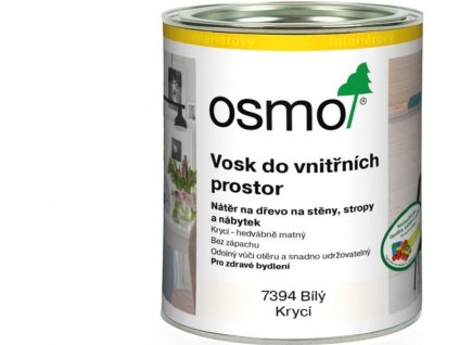 Osmo vosk do vnitřních prostor 2,5L 7394 Bílý krycí  + dárek dle vlastního výběru k objednávce