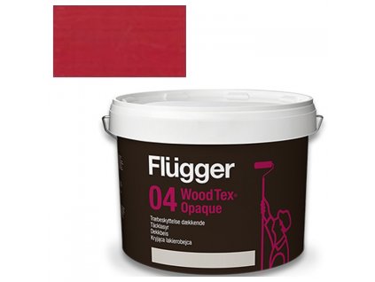 Flügger Wood Tex Aqua 04 Opaque (dříve 98 Aqua) - lazurovací lak - 0,75L odstín RAL 3001  + dárek k objednávce nad 1000Kč