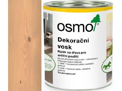 Osmo Dekorační vosk transparentní 0,75L 3102 Buk lehce pařený  + dárek dle vlastního výběru k objednávce