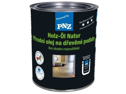 PNZ Přírodní olej na dřevěné podlahy (HOLZ-ÖL NATUR (Fussboden-Öl) 0,75l  + dárek k objednávce nad 1000Kč