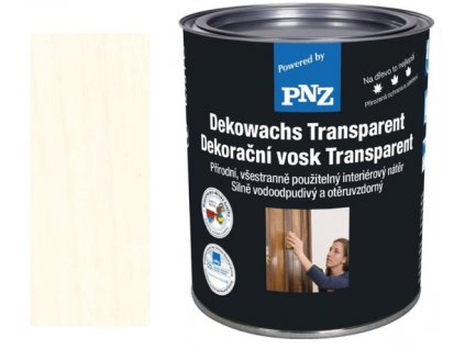 PNZ Dekorační vosk Transparent 0,75l Odstín: Weiss - bílý  + dárek k objednávce nad 1000Kč