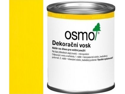 Osmo Dekorační vosk intenzivní odstíny 0,125L 3105 Žlutá  + dárek k objednávce nad 1000Kč