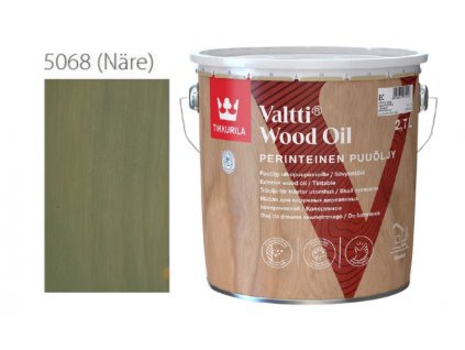 Tikkurila Valtti Wood Oil - PUUÖLJY - 2,7L - 5068 - solná zelená - Näre  + dárek dle vlastního výběru k objednávce