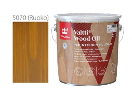 Tikkurila Valtti Wood Oil - PUUÖLJY - 2,7L - 5070 - rustikální dub - Ruoko  + dárek dle vlastního výběru k objednávce