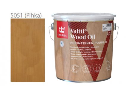 Tikkurila Valtti Wood Oil - PUUÖLJY - 2,7L - 5051 - Pihka  + dárek dle vlastního výběru k objednávce