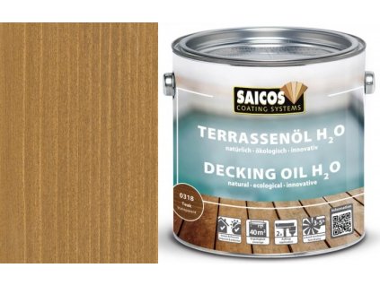 Saicos- TERRASENÖL H2O (Terasový olej na vodní bázi transparentní) 0318 - teak  + dárek k objednávce nad 1000Kč