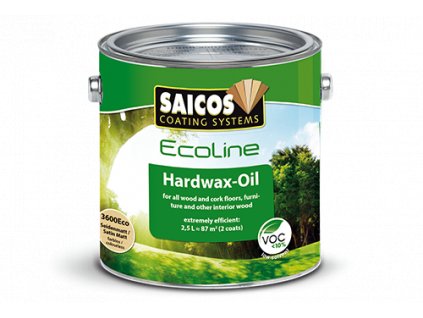 Saicos Ecoline Tvrdý voskový olej - hedvábně matný bezbarvý (Velikost balení 2,5 l)