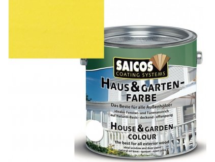 Saicos barva pro dům a zahradu žluť citrónová 2112; 2,5L  + dárek dle vlastního výběru k objednávce