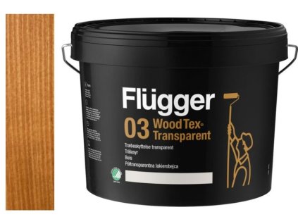 Flügger Wood Tex Aqua 03 Transparent (dříve 95 Aqua) -lazurovací lak - 0,75L odstín U-802