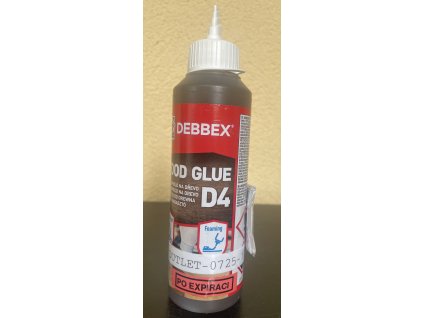 PO EXPIRACI - Den Braven - Polyuretanové lepidlo na dřevo D4 FF 250g