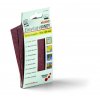3154243 1 10 ks brusny papir velcut na suchy zip na drzak 40150 70 x 125 mm zrnitost 80