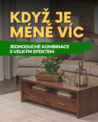 Jednoduchost, která funguje. 🌿 Dřevo s jedním kontrastním prvkem vytváří prostor, který působí vyváženě a útulně a nechává...